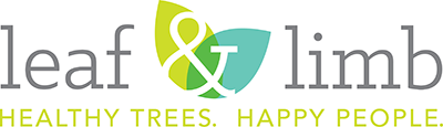 logo for Leaf & Limb - says healthy trees happy people